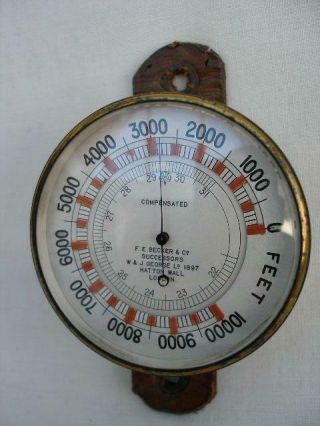 Unusual Pocket Barometer/Altimeter By F.  E.  Becker & Co of London. 2