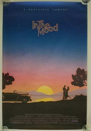 Vintage 1987 In The Mood One Sheet Poster Patrick Dempsey Beverly D 