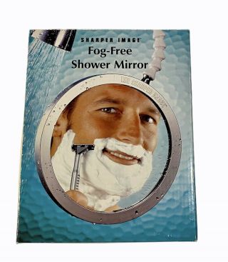 Vintage Sharper Image Fog - Shaving Shower Mirror Open Box