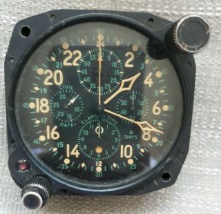 Vintage Hamilton Elgin AN - 5741 - 1 E - 37500 Military Aircraft Clock 5