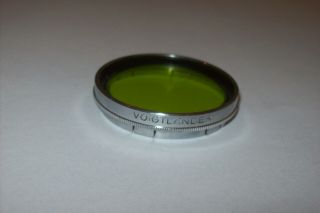 Vintage Voigtlander 306/37 Gr1 Green 37mm Push On Metal Filter -
