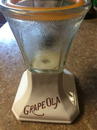 Grapeola Antique Soda Fountain Dispenser & Fountain no crack or chips 3