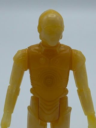 Vintage Kenner Star Wars Custom Prototype C - 3po Figure,  Nr,  Bright Yellow C - 3p0
