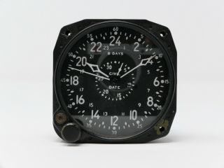 Waltham Cdia Military 8 - Day Aircraft Clock,  Overhauled 2017