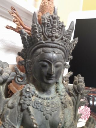 Chinese/tibetan Antique Bronze Buddha - Newport Estate