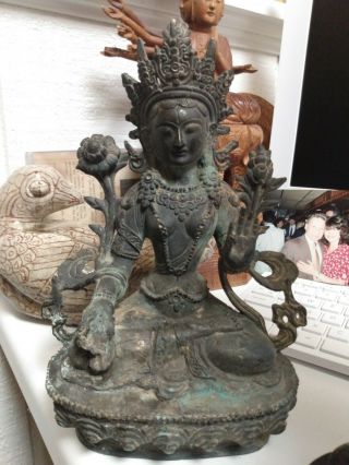 Chinese/Tibetan Antique Bronze Buddha - Newport Estate 2