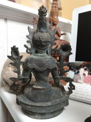 Chinese/Tibetan Antique Bronze Buddha - Newport Estate 4