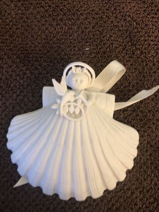 Vintage 1999 Margaret Furlong Ltd Edition Hummingbird Angel Ornament Porcelain