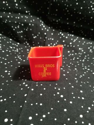 Vintage Hills Bros Coffee Scoop Scooper Measure Measuring Cup Red Plastic