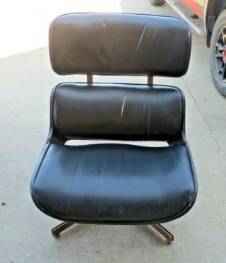 Plycraft Mid Century Modern Leather Lounge Chair 1960s Eames Style 6