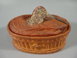 Antique French Pillivuyt Covered Tureen Game Bird