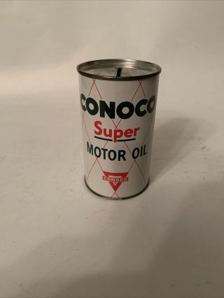 Vintage Conoco Motor Oil Tin Bank