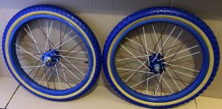 Acs Z Rims Old School Bmx Wheels Tyres Zeds Rim Blue