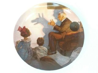 The Shadow Artist Collector Plate By Norman Rockwell Vtg 1987 Knowles