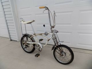 1973 Schwinn Cotton Picker Krate Muscle Bike Vintage Stingray 5 - Speed Stik S2