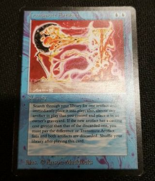 Mtg Transmute Artifact X1 English Antiquities Reserved List Lightly Played