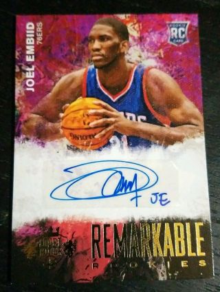 14 - 15 Court Kings Remarkable Joel Embiid Sp Rc Auto Sixers