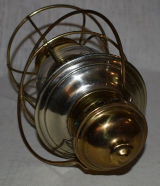 Brass Railroad Presentation Lantern with Clear Globe - 10 3/4 