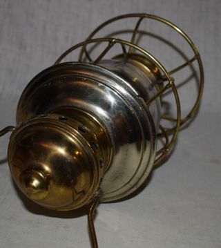 Brass Railroad Presentation Lantern with Clear Globe - 10 3/4 