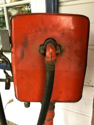 Gasboy vintage Model 1820 pump head,  nozzle,  hose and support stand 6