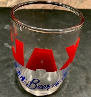 Jax Beer Barrel Glass Best Beer In Town Vintage