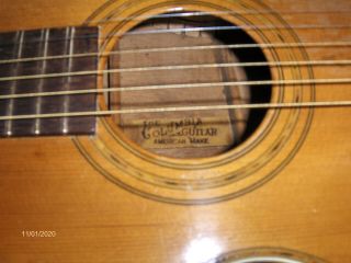 Vintage Columbia (american Made) Parlor Guitar - Ready To Play Out Of The Box