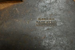 L282 - Antique 1800s G.  Sener Lancaster Pa Large Broad Axe Cast Steel 8 lbs 6 oz 2