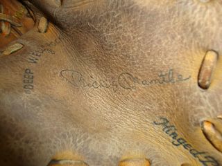 Vintage Mickey Mantle Gj99 Rawlings Baseball Glove Rht Not So