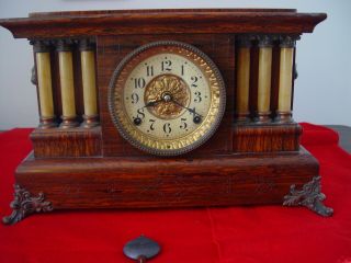 Antique Seth Thomas Adamantine Mantle Clock,  C.  1900 