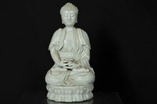 Fine Antique Chinese Blanc De Chine Figure Of A Buddha