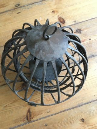 Early 19th Century Iron Ship’s Gimbal Lamp / Lantern - 20cm Diameter