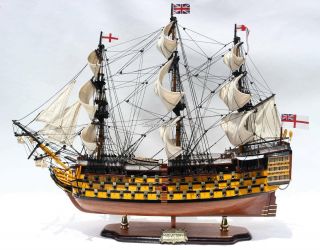 Hms Victory Lord Nelson Handcrafted Wooden Ship Model