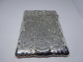 Fine Quality Silver Calling Card Case London 1900