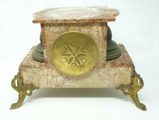 Auguste Moreau Semeuse Antique Mantle Clock with Marble Base 24 inches Tall 2