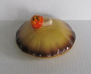 Vintage 1978 Sears Roebuck & Co Merry Mushroom Ceramic Canister Lid Only