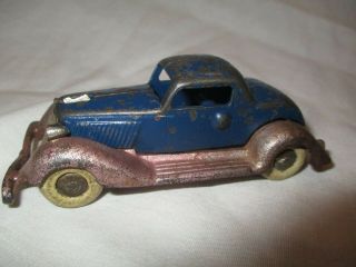 Antique Cast Iron Toy Car 4 " Kilgore 1932 Graham Blue Streak Coupe All