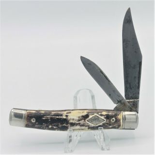 Vintage Diamond Edge De 2 Blade Imperial Prov Ri Usa Folding Pocket Knife