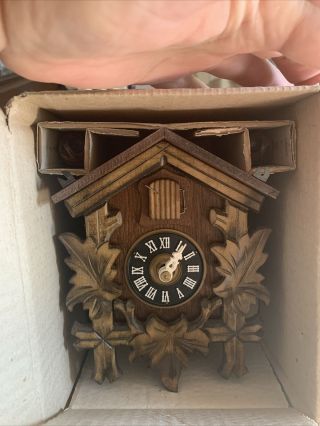 Antique “betriebsanleitung” West Germany Black Forest Rustikal Cuckoo Clock Nos