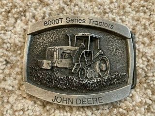 Vintage John Deere 8000t Series Belt Buckle