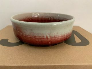Antique Chinese Oxblood Sand De Red Glazed Crackle Porcelain Water Pot