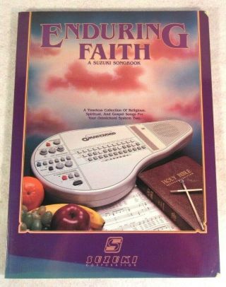 Omnichord " Enduring Faith " Suzuki Songbook System Two Religious Gospel Vtg 1985