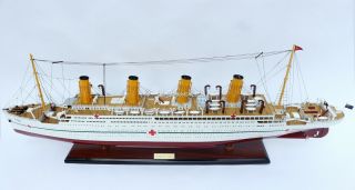 HMHS BRITANNIC WHITE STAR LINE OLYMPIC - CLASS OCEAN LINER WOODEN SHIP MODEL 40 