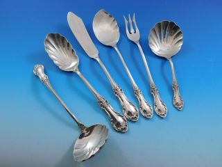 Wild Rose By International Sterling Silver Essential Serving Set Small 6 - Piece