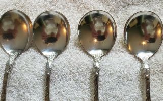 Les Cinq Fleurs by Reed and Barton Sterling silver set of 4 Gumbos 7 1/8 