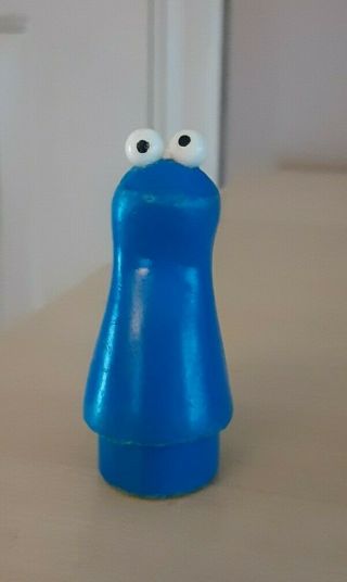 Vintage Fisher Price Little People Cookie Monster For Sesame Street 938