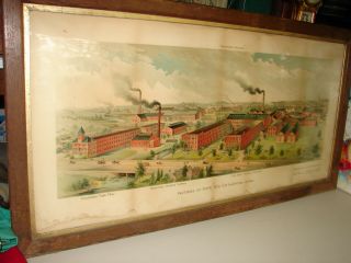 Old Panoramic View Factories Of Pope Mfg.  Co.  Hartford,  Ct Columbia Bicycle L@@k