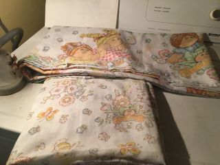 Vintage Cabbage Patch Twin Bed Sheet Set Vgc - No Pillowcase