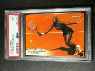 Serena Williams 2003 Netpro 1 Rookie Card Rc Psa 9 Tennis Legend Future Hof (d)