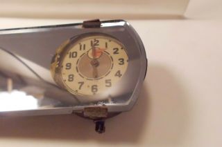 1930s Antique Pontiac Review Mirror With Clock Glass Offers Accepted