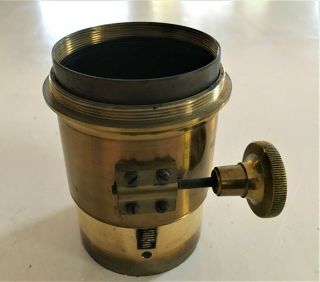 Antique Darlot Paris Brass Rack & Pinion Adjustable Lens & Cap 6